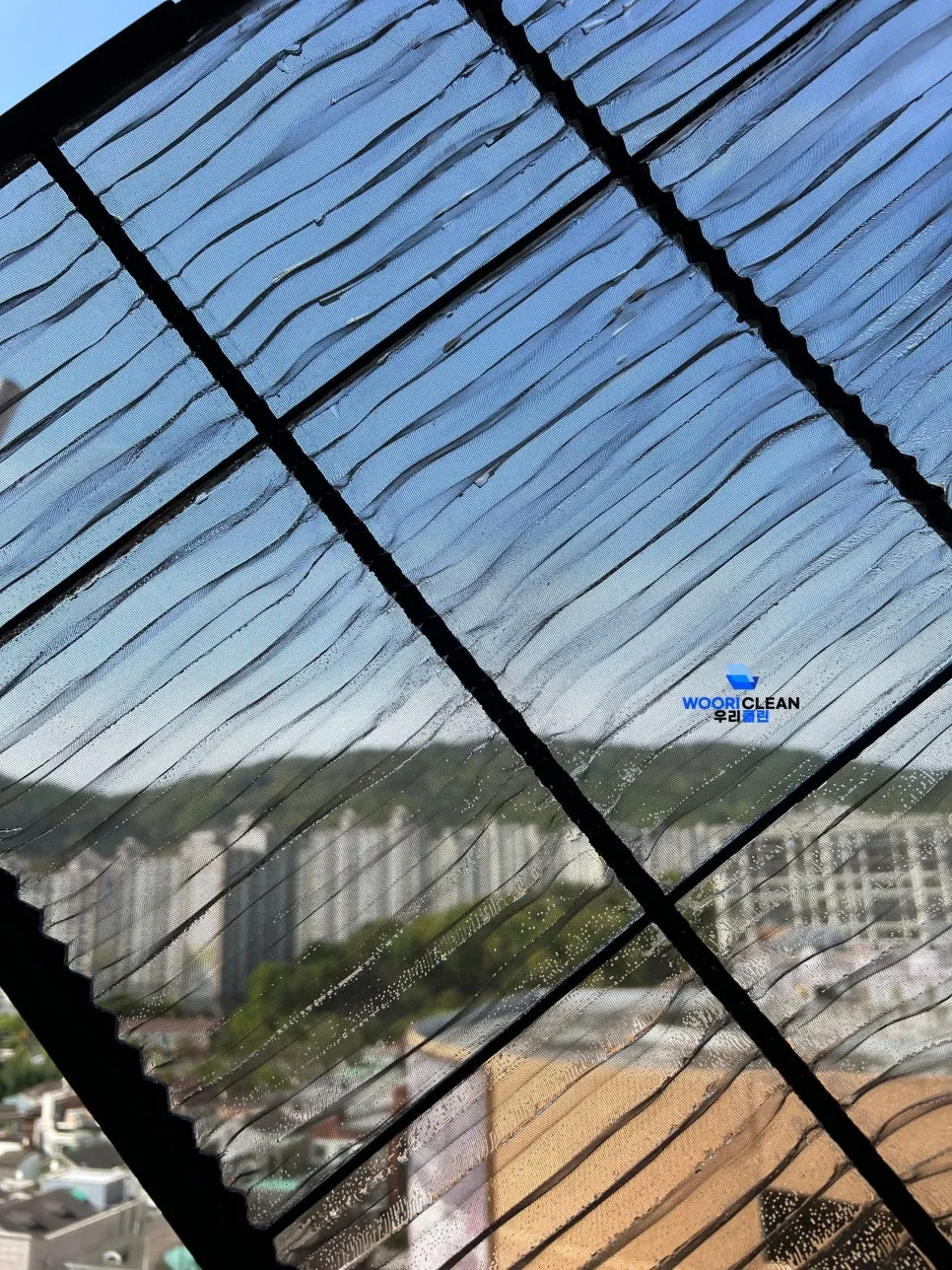 시스템에어컨 청소 토출 날개 세척 후